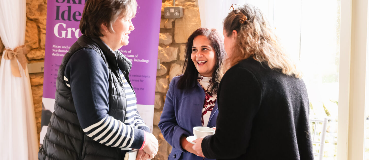 Women laughing at NSBS Women in Networking meeting
