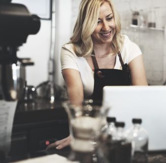 Girl in coffee shop